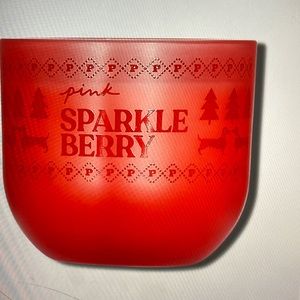 PINK sparkle berry candle